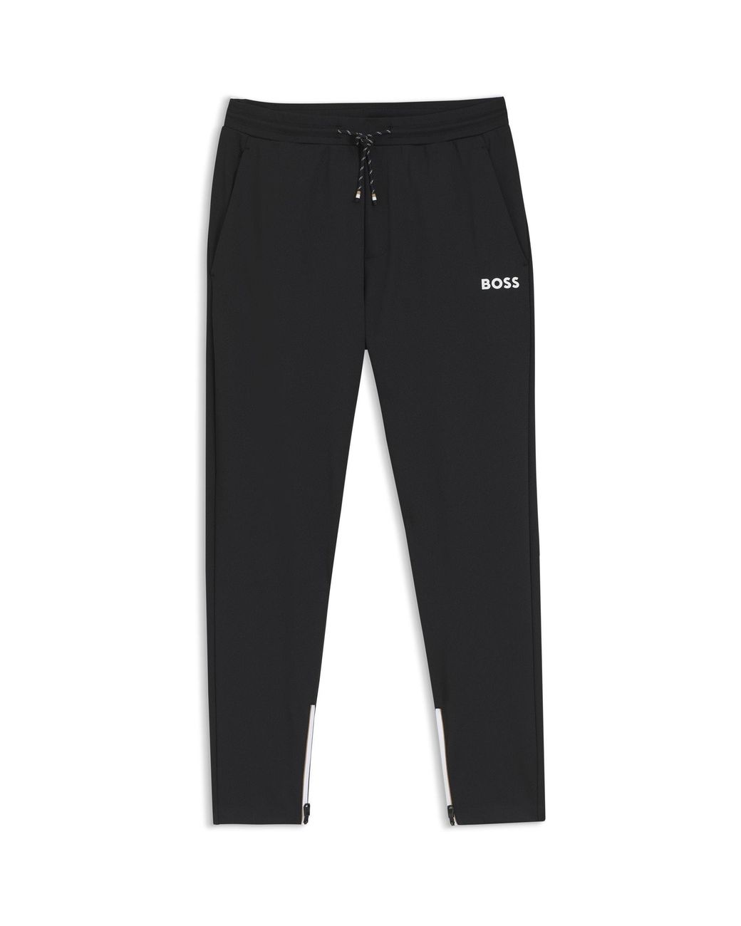 Boss Black Spin Logo Crew-Neck Long-Sleeve T-Shirt for men