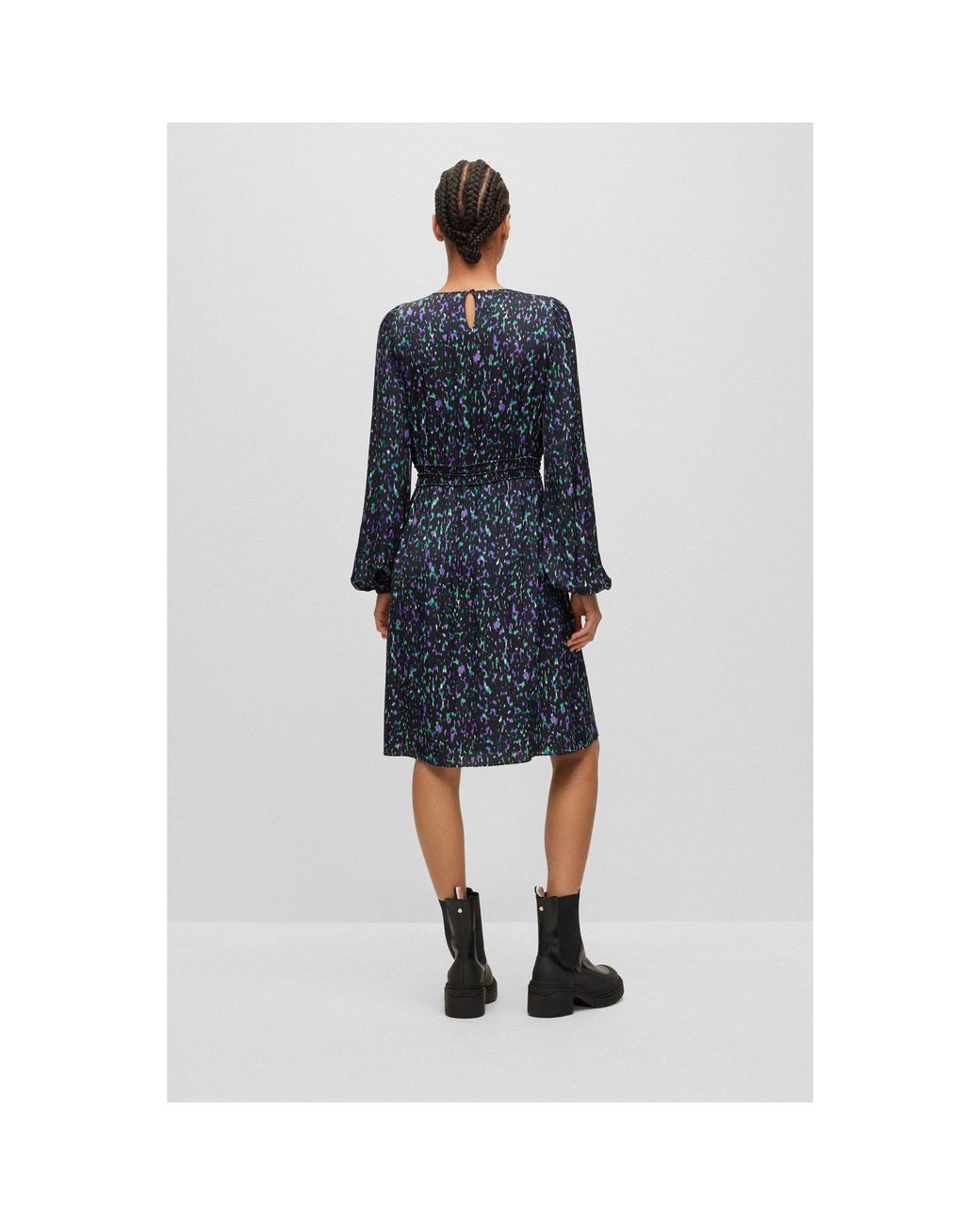 Boss Blue Wrap Dress