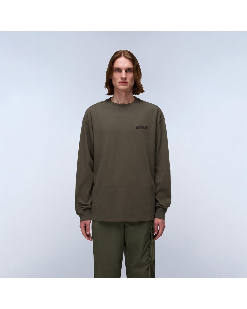 Napapijri Green Coldirai Long Sleeve T-Shirt for men