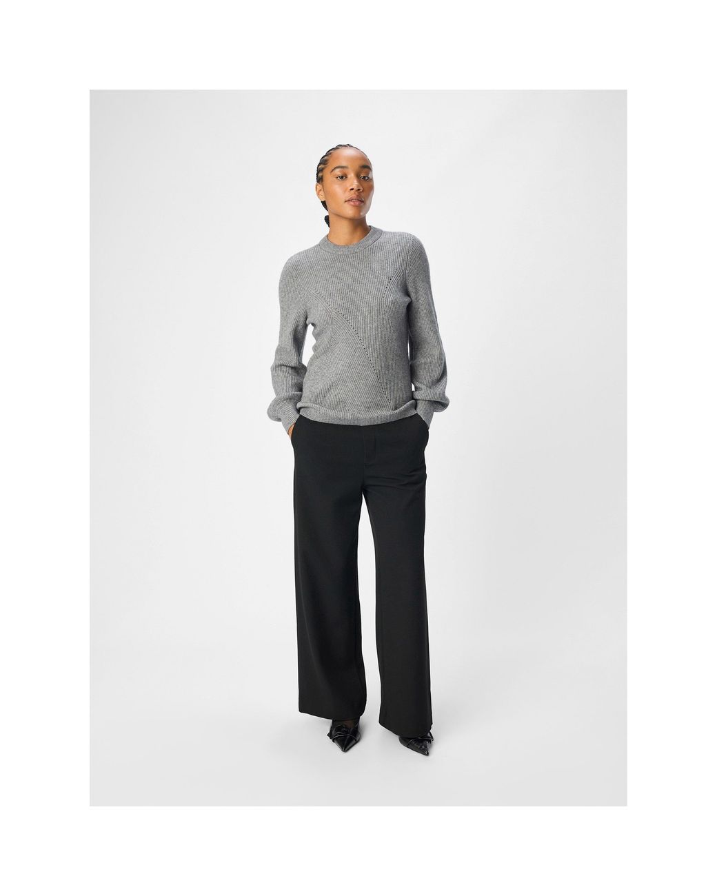 Object Gray Ditte Crew Neck Jumper