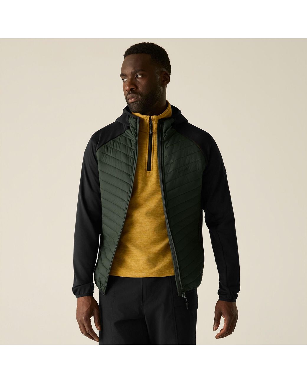 Regatta Black Andreson Hybrid Water-Repellent Jacket for men