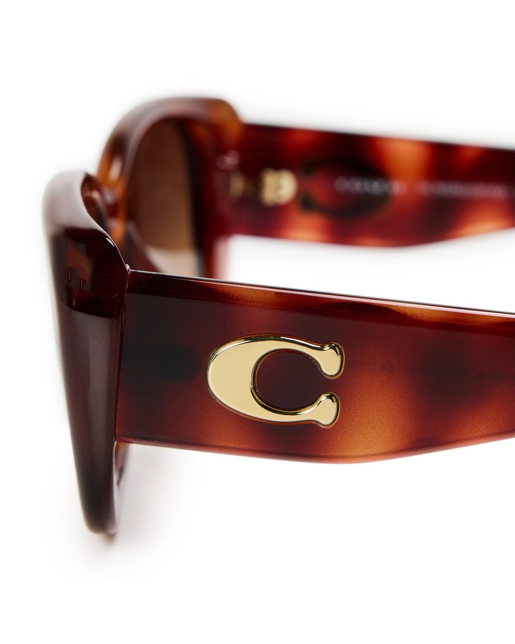 COACH Red Rectangle Sunglasses