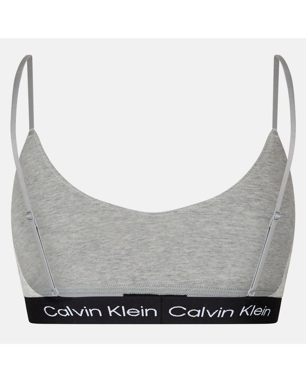 Calvin Klein White Unlined Non Wired Triangle Bralette