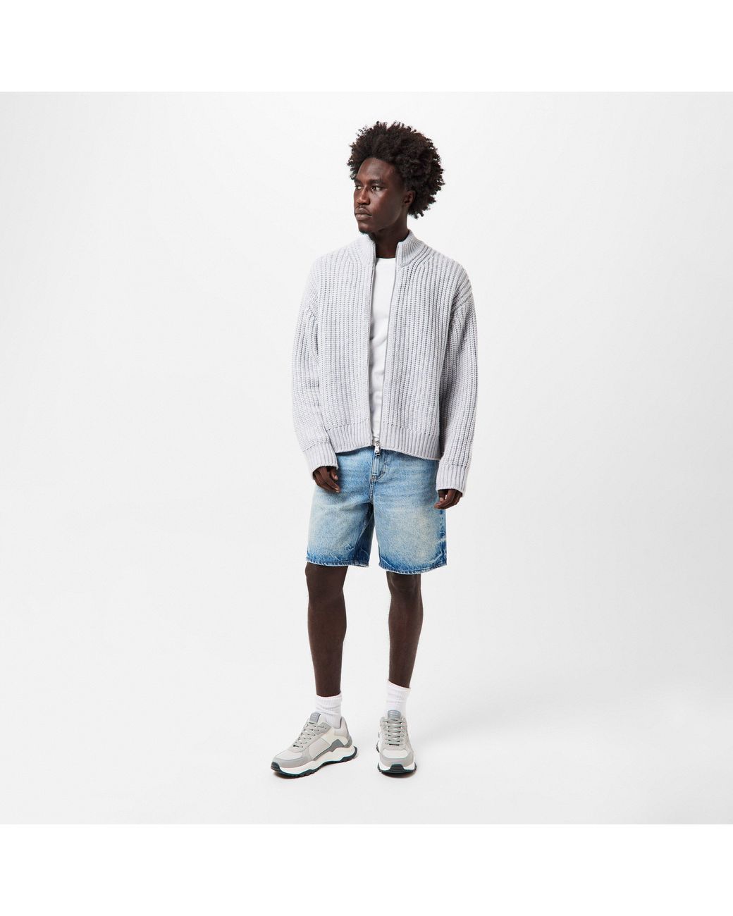 Android Homme White Multi-Material Chunky Trainers for men
