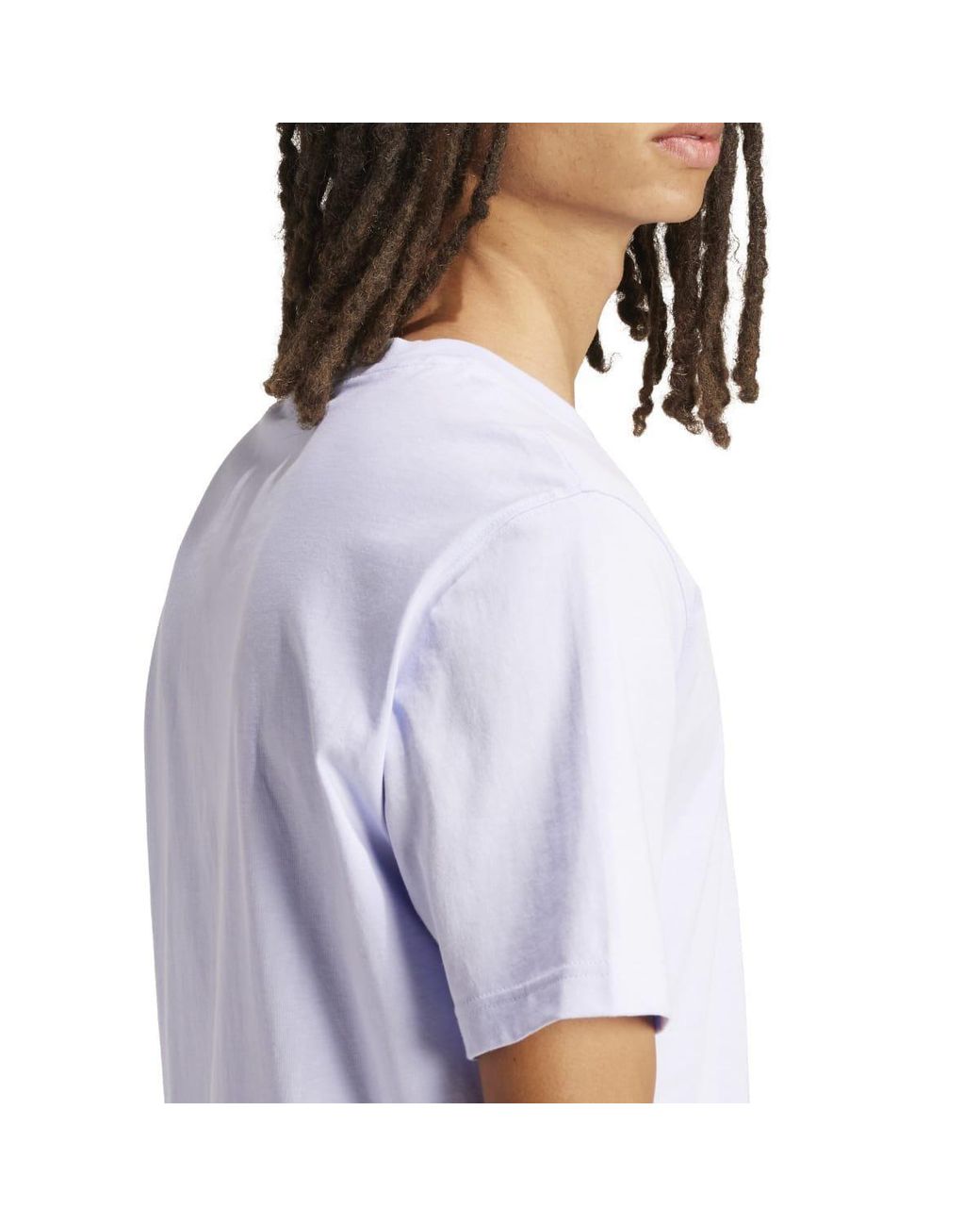 Adidas Originals White Trefoil Essentials T-Shirt for men
