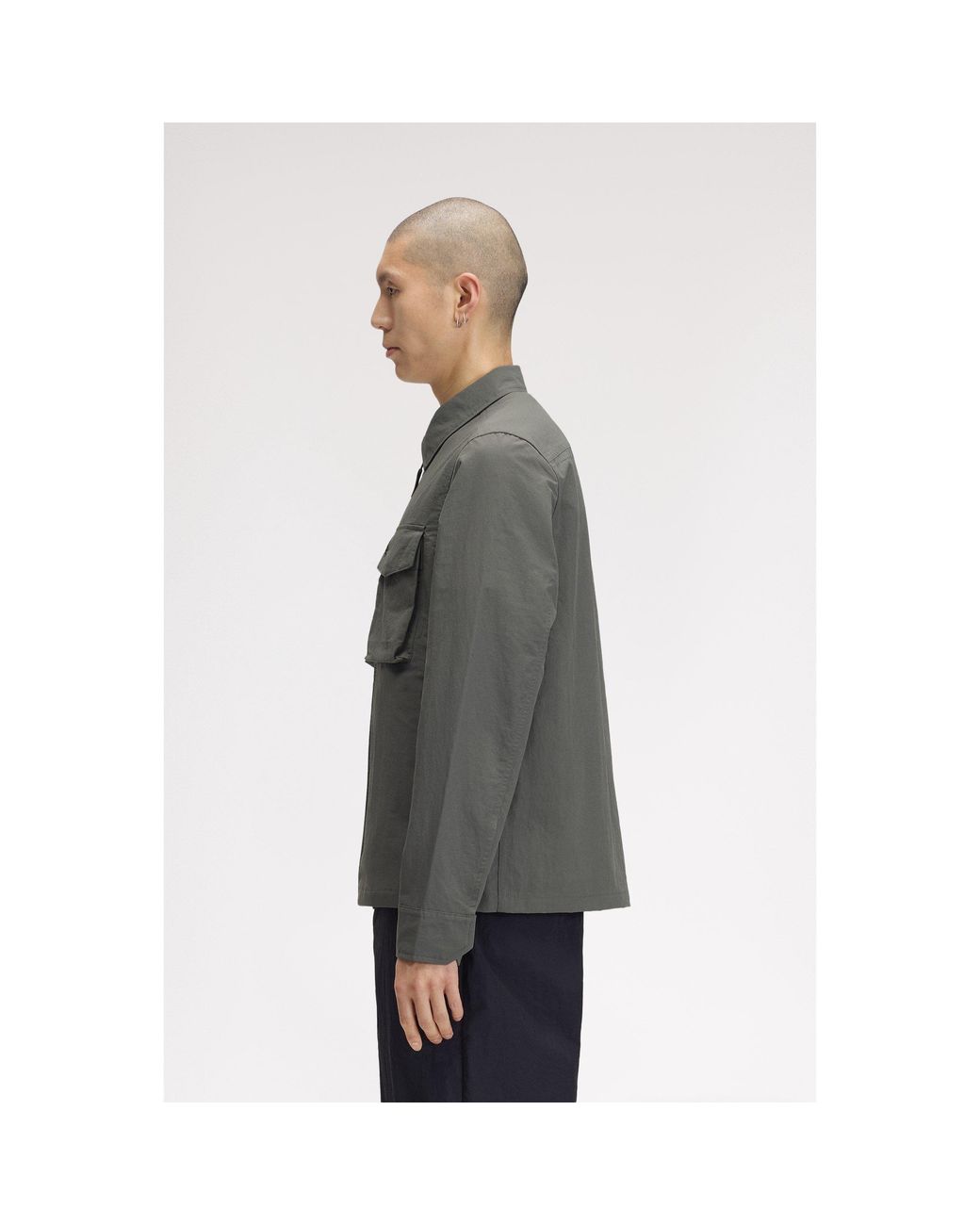 Fred Perry Gray Overshirt for men