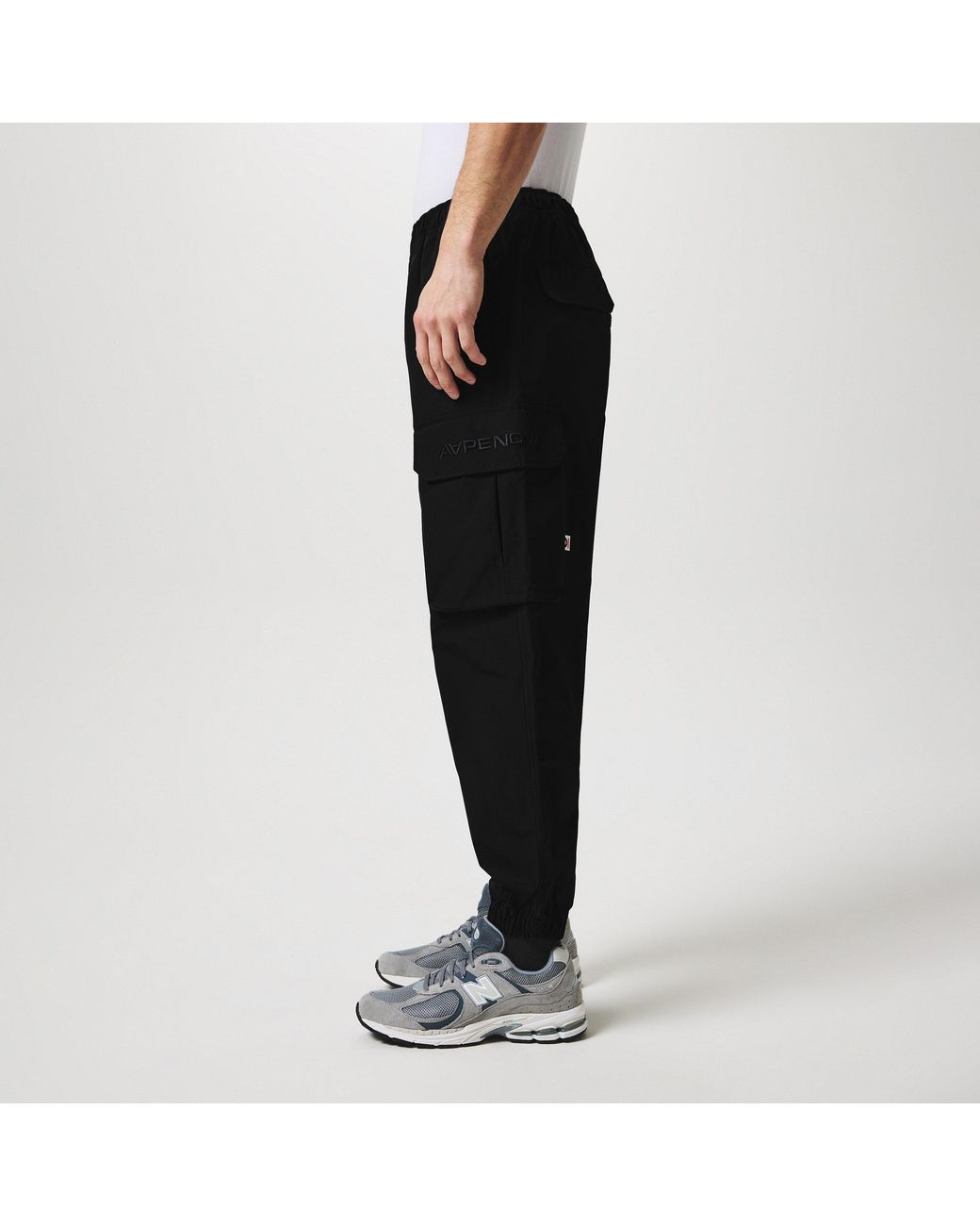 Aape Black Cargo Trousers for men