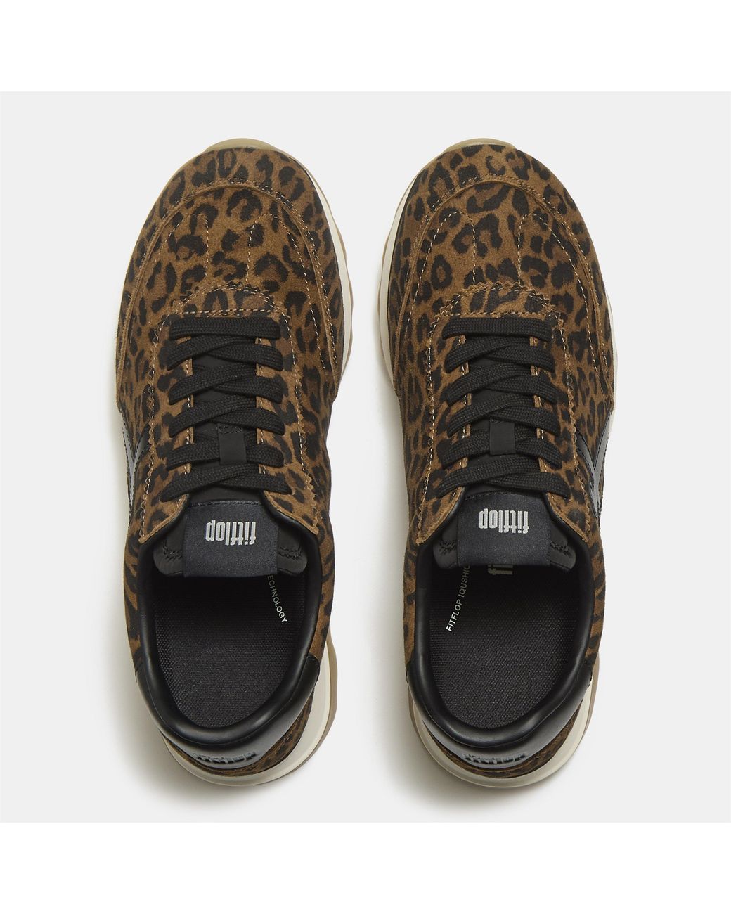 Fitflop Brown Retro-Q Ff Suede Low-Top Trainers