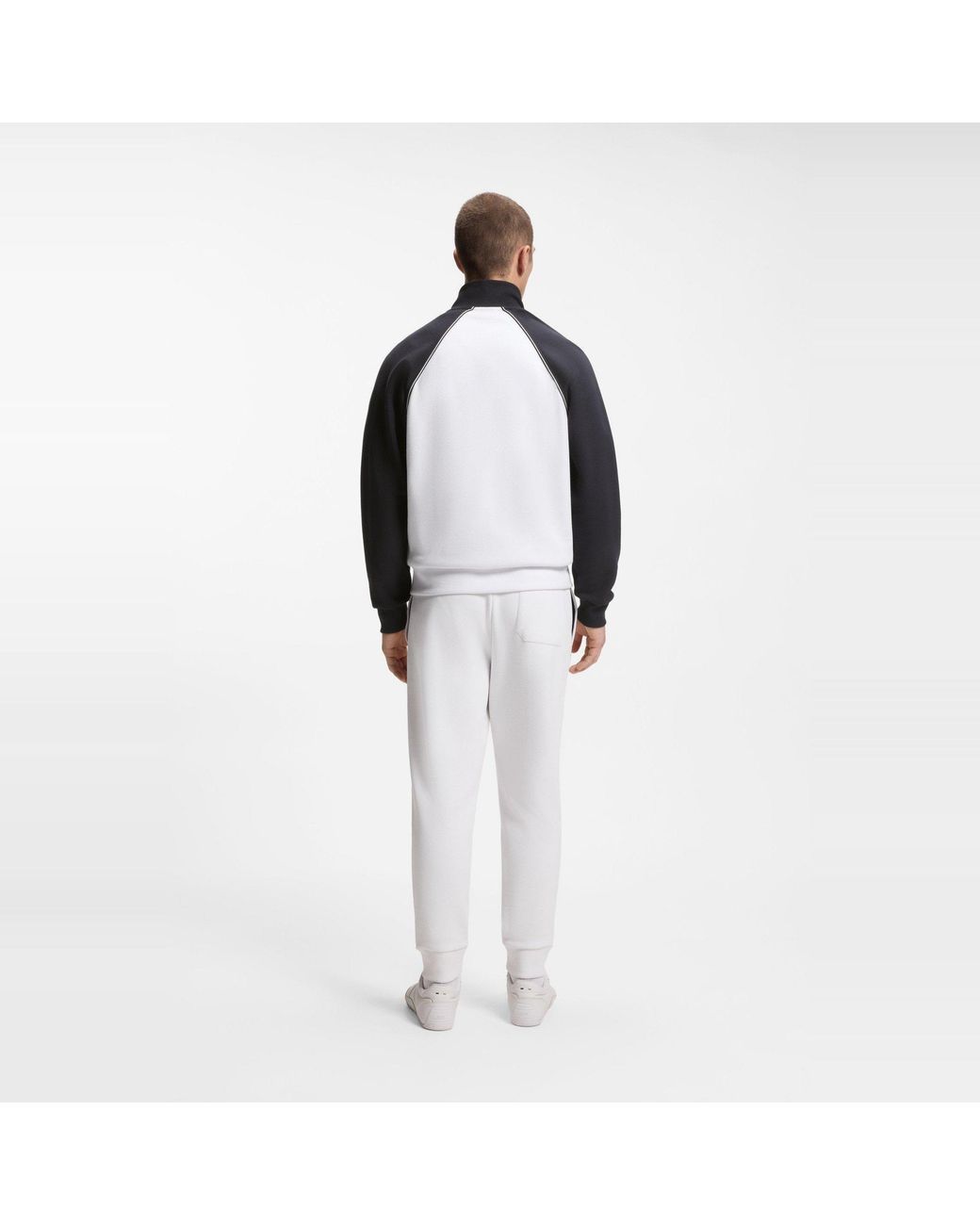 Boss Black Long Sleeve Tracksuit Top With Logo Detail for men