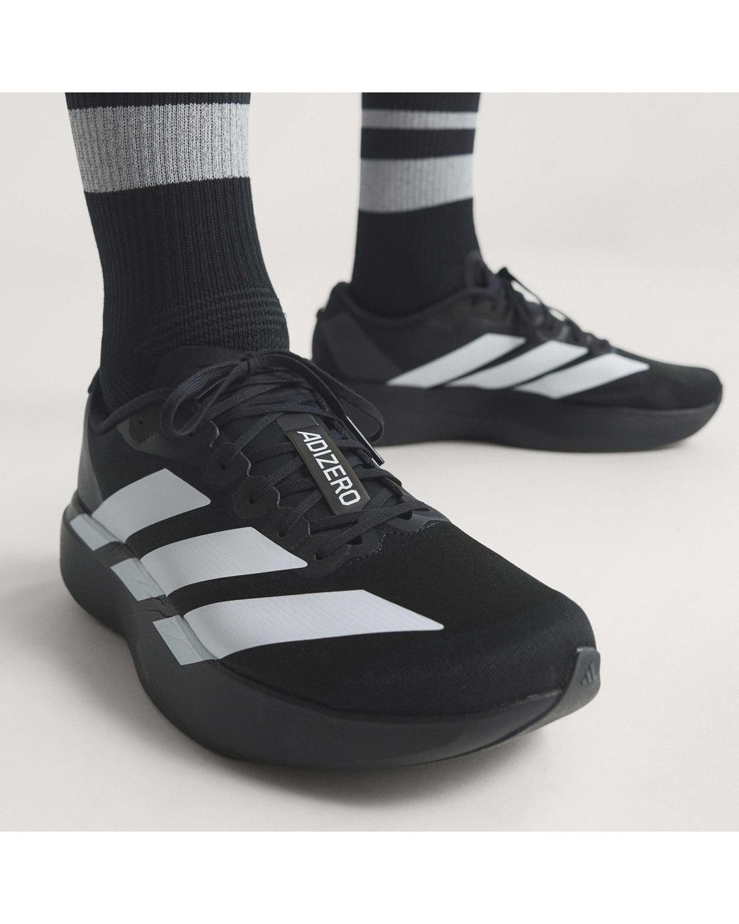 Adidas Black Adizero Evo Sl Shoes for men