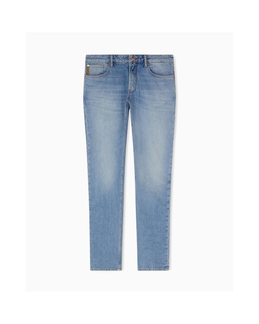 Emporio Armani Blue J06 Slim-Fit Trousers for men
