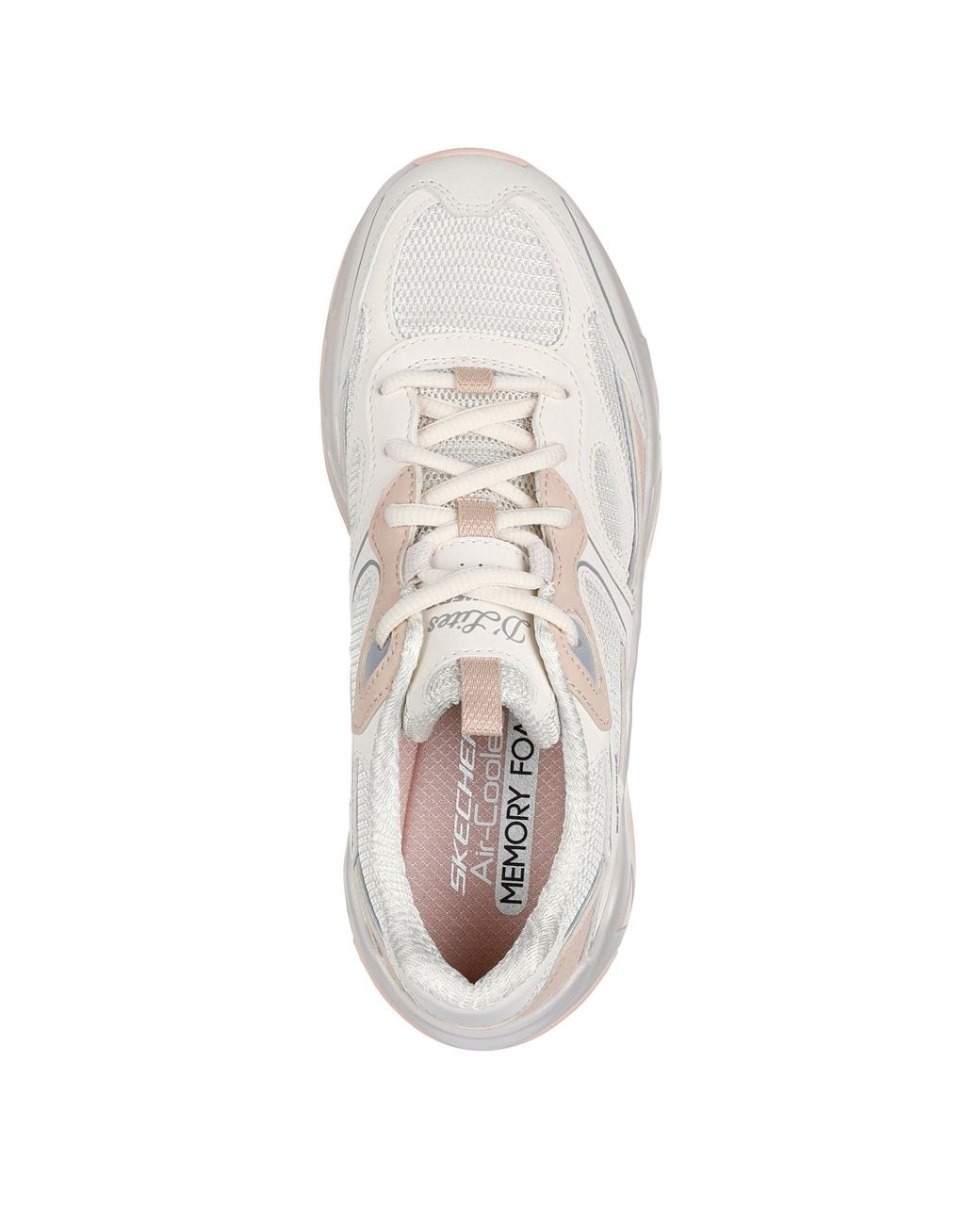 Skechers White Dl Hyperburst Slip On Trainers