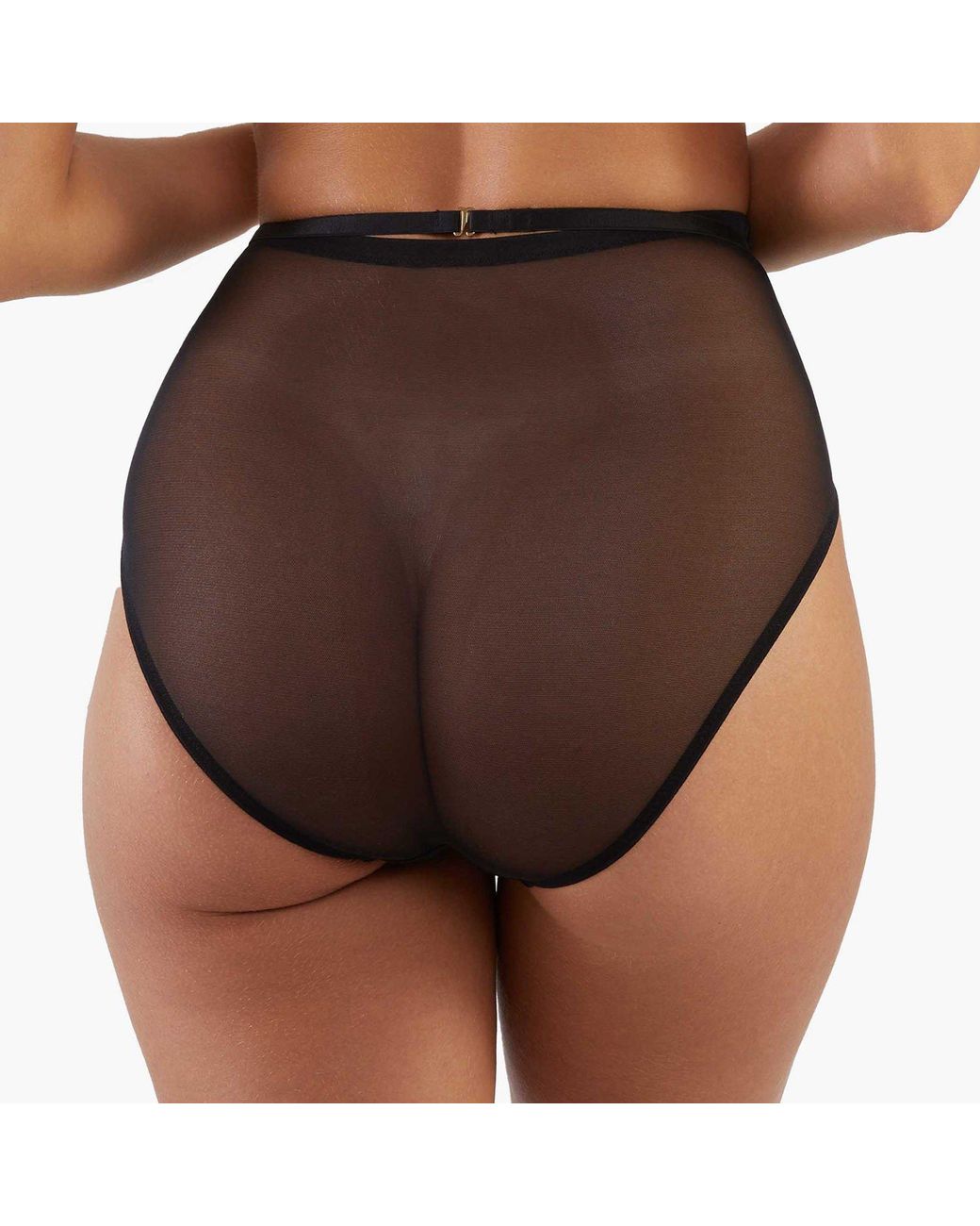 Playful Promises Black Eddie Crossover High Waist Brief