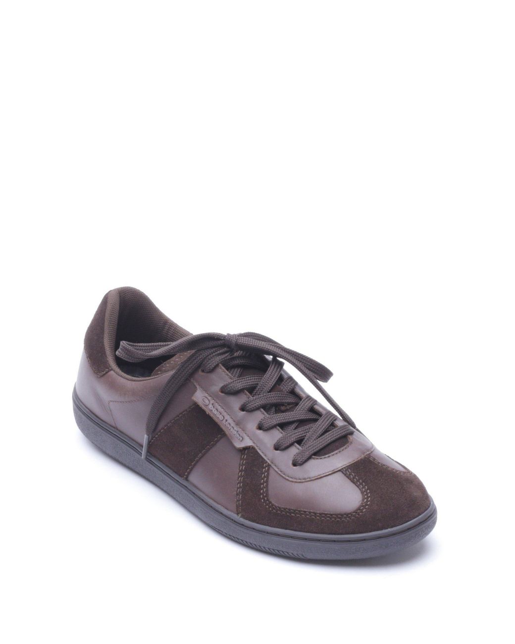 Base London Purple Tommo Leather Lace-Up Trainers for men