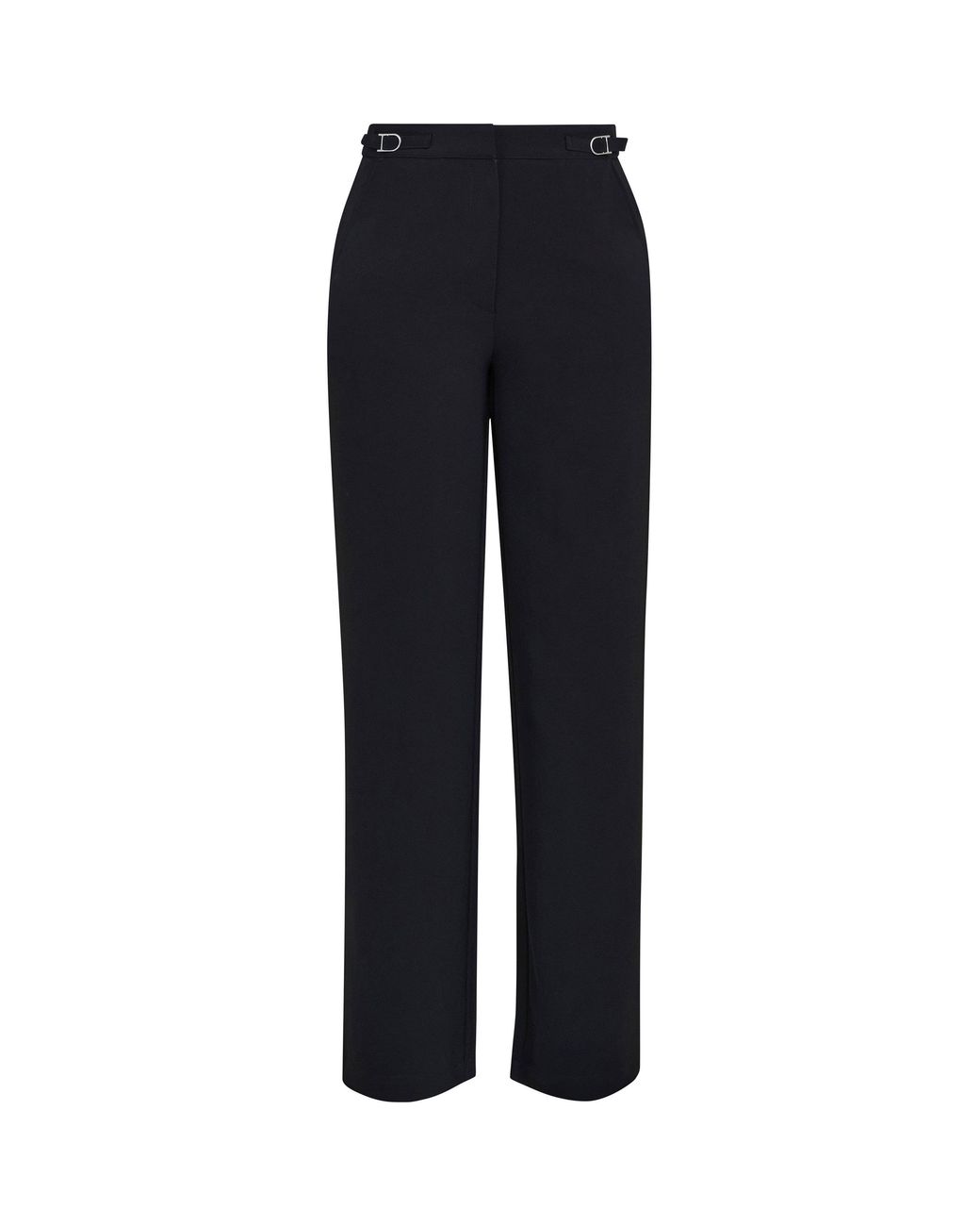 Gina Bacconi Blue Alexia Wide Leg Tailored Trousers