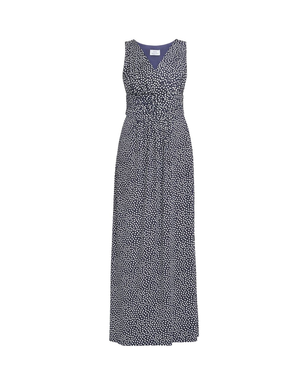 Gina Bacconi Blue Omie Jersey Maxi Dress