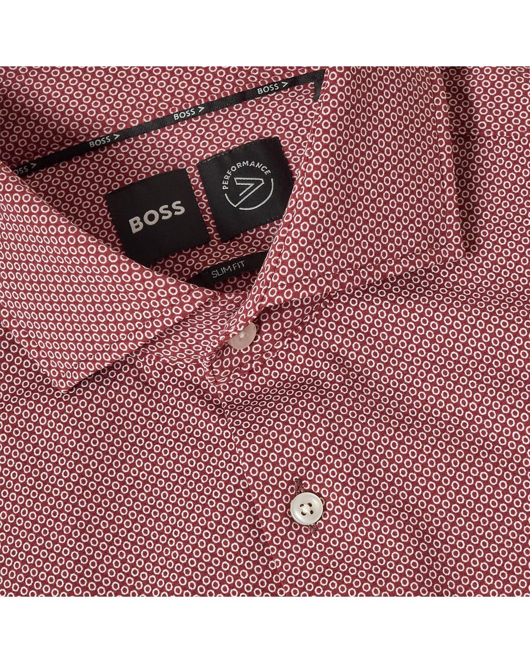 Boss Purple Long Sleeve Oxford Shirt for men