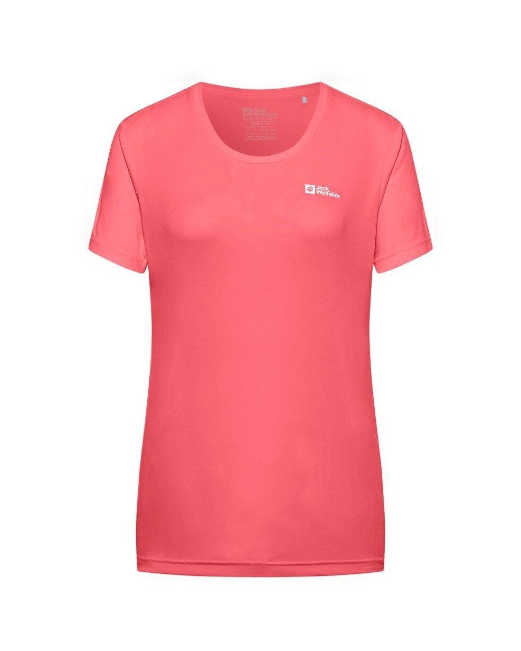 Jack Wolfskin Pink Jw Tech Regular Fit T-Shirt