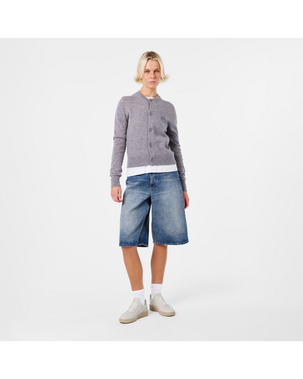 Veja Natural Bastle Leather Court Trainers