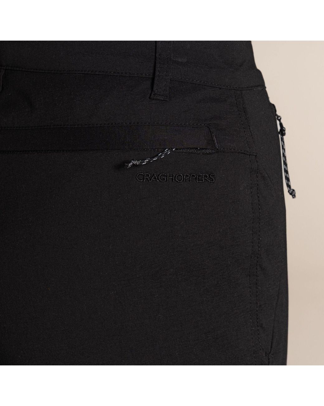 Craghoppers Black Kiwi Pro Iii Cropped-Leg Trousers