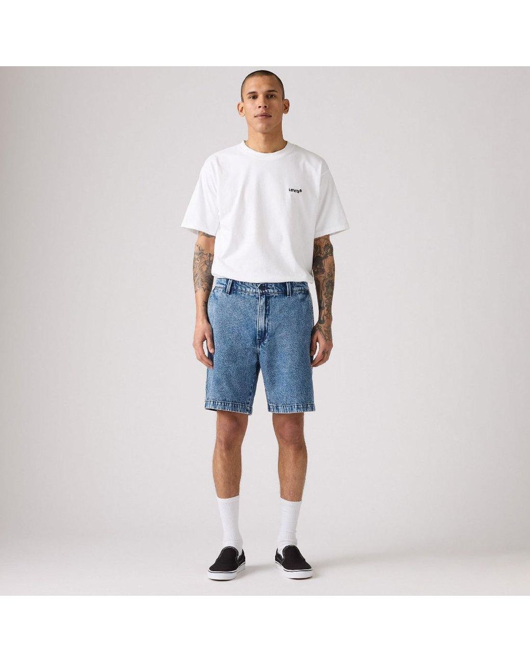 Levi's Blue Levi's Wellthread 80S Mom Short Flowe