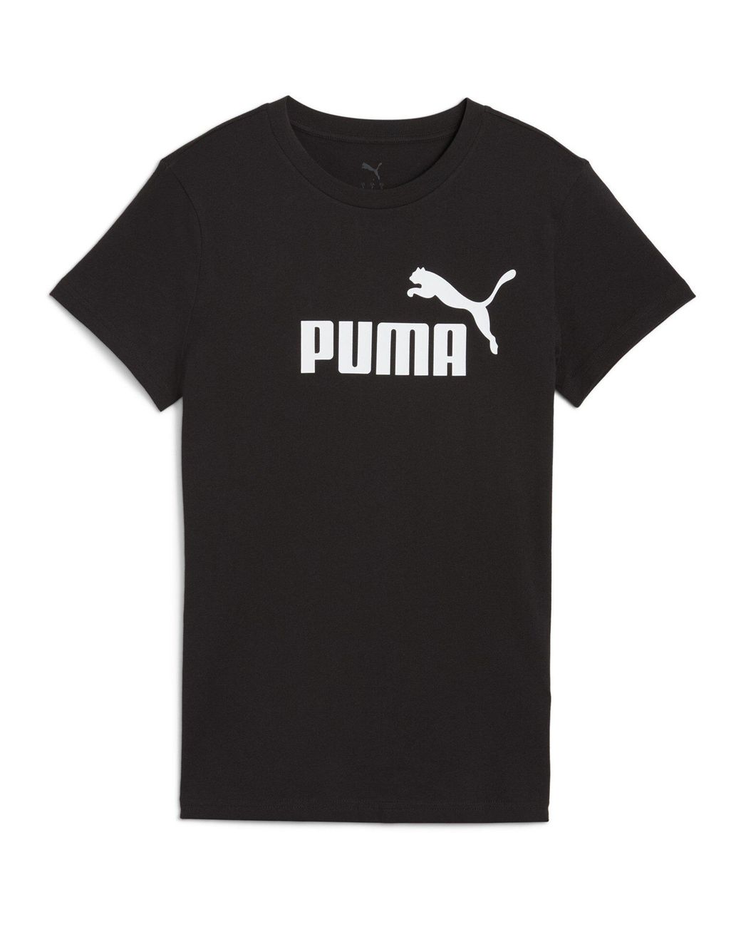 PUMA Black Regular Fit Logo T-Shirt