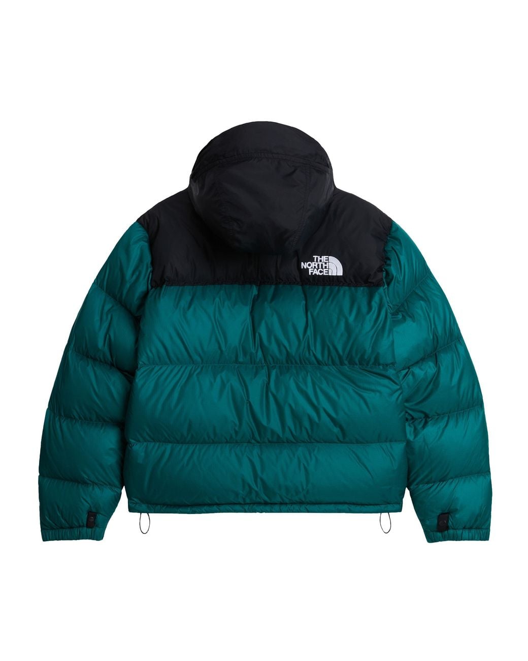 The North Face Green 1996 Retro Nuptse Goose Down Short Puffer Jacket for men