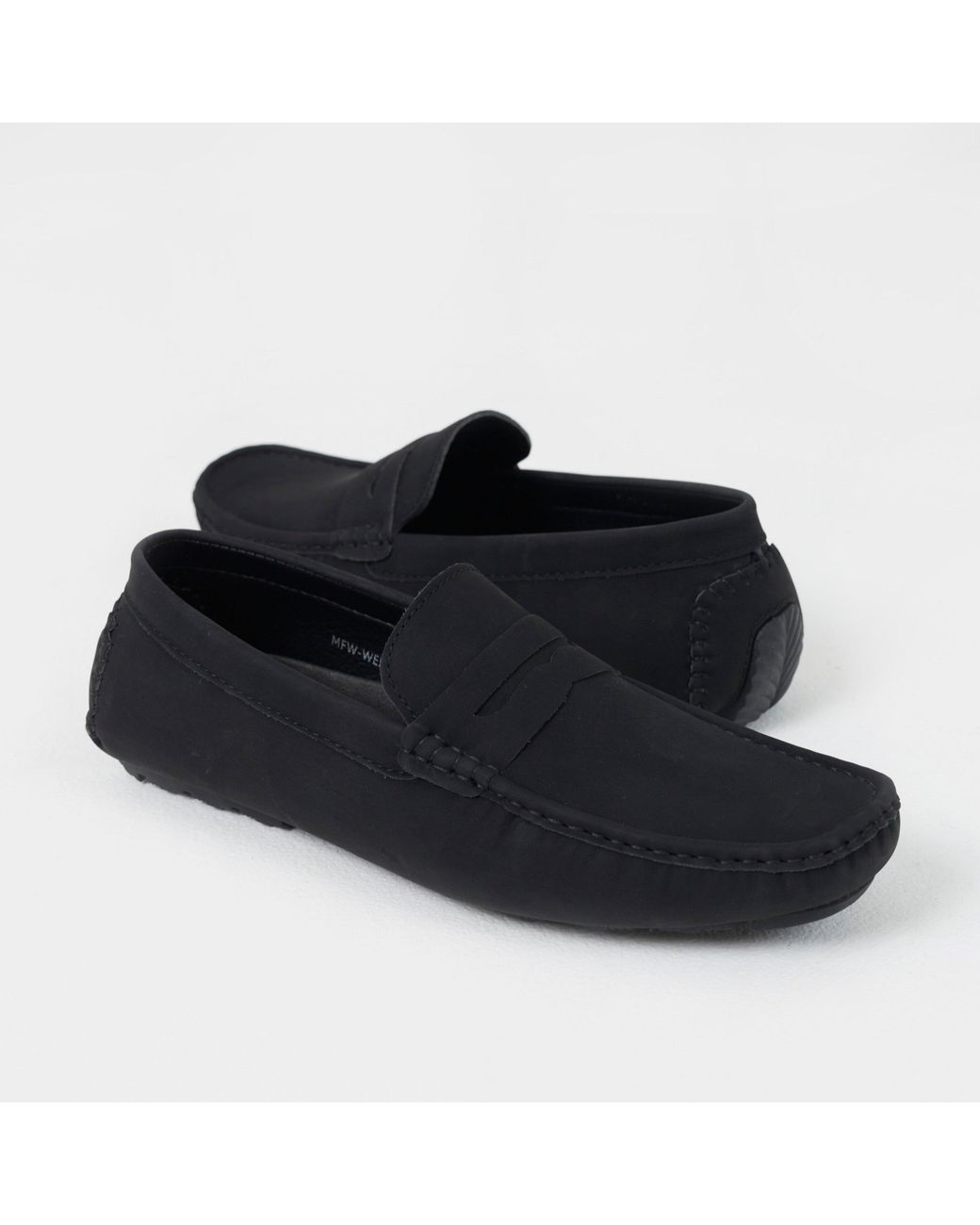 Brave Soul Blue Faux Suede Plain Loafer for men
