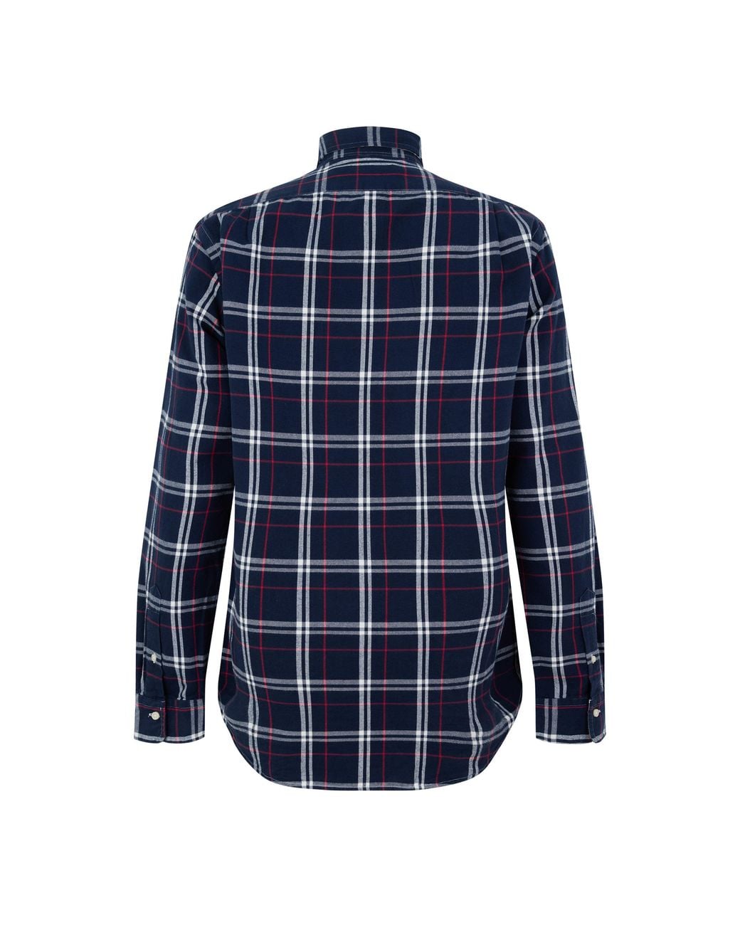 Polo Ralph Lauren Blue Check Cotton Long-Sleeve Oxford Shirt for men