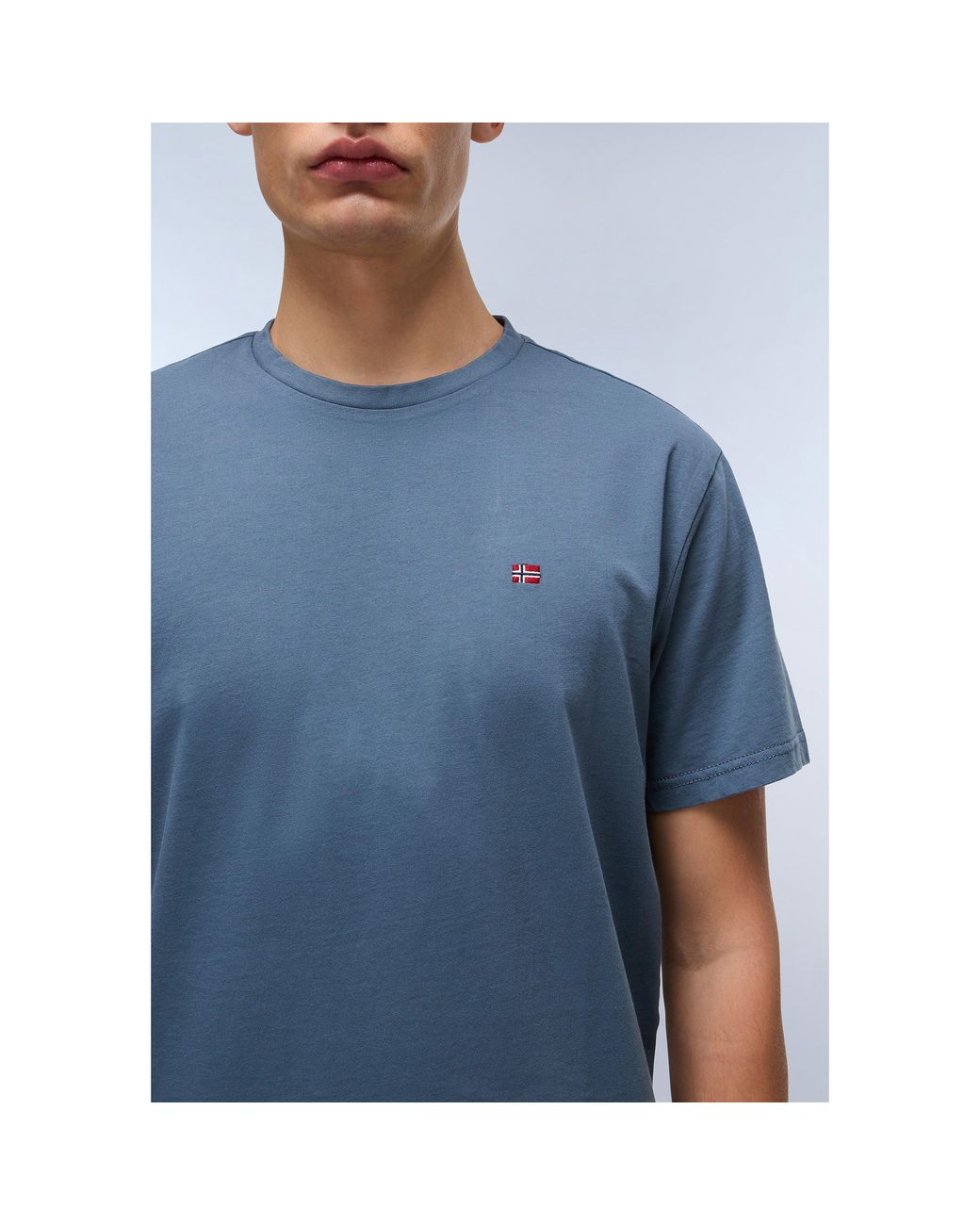 Napapijri Blue Salis Short Sleeve T-Shirt for men
