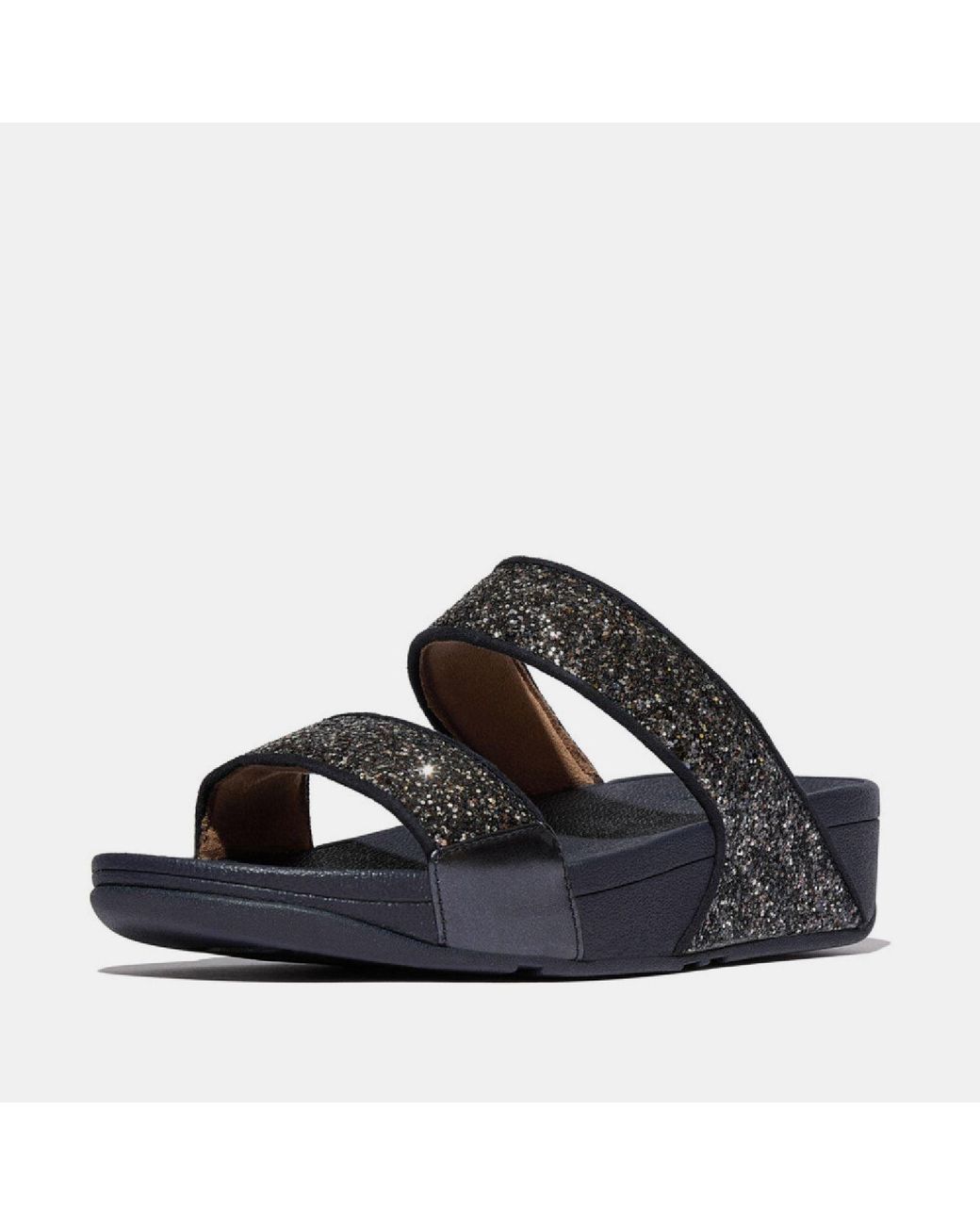 Fitflop Blue Lulu Multi-Tonal Glitter Sliders