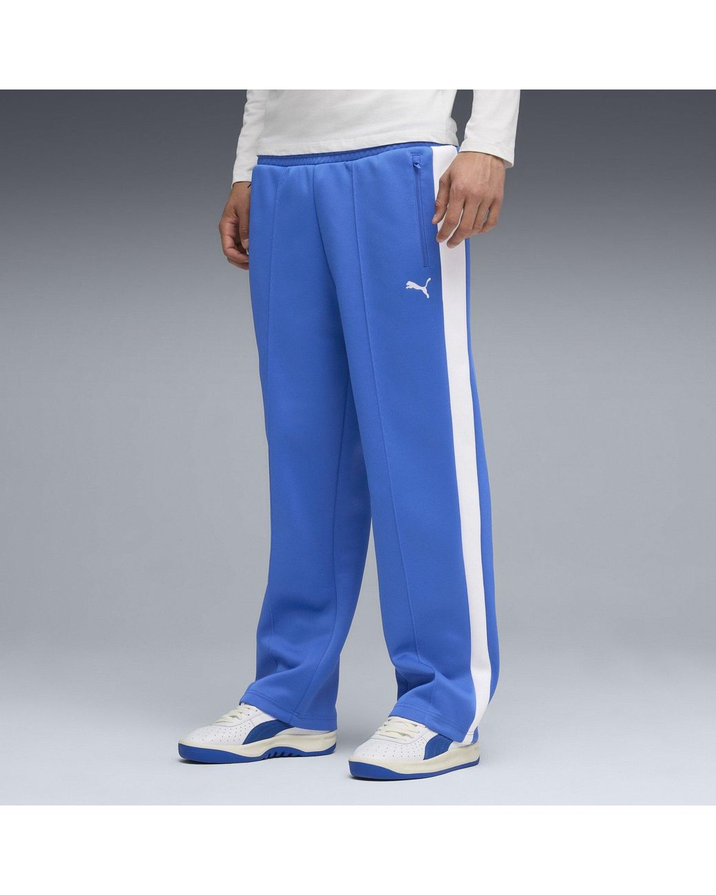 PUMA Blue Always On Relaxed Woven Tracksuit Joggers for men