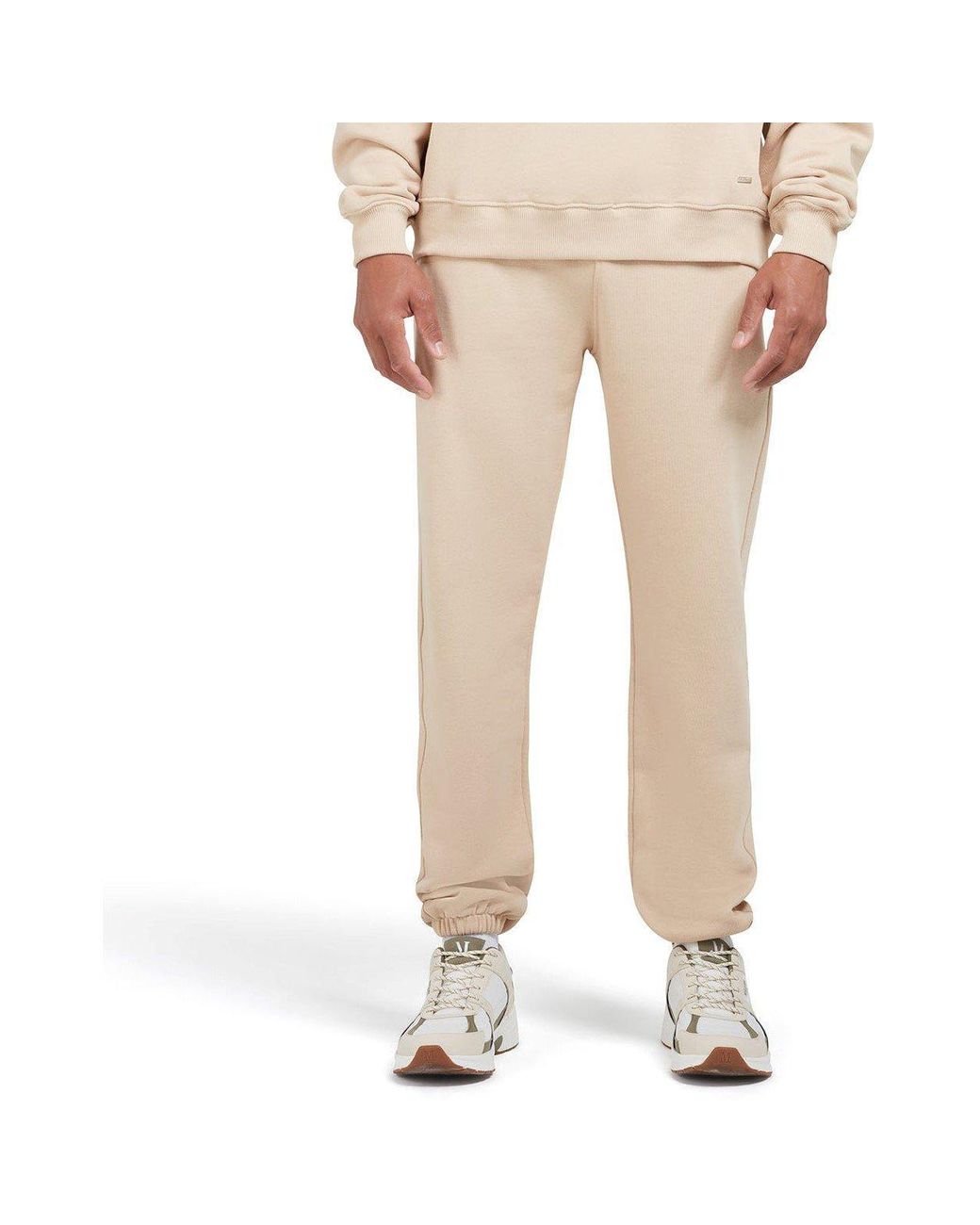 Mallet Natural Closed Hem Fleece Joggers for men