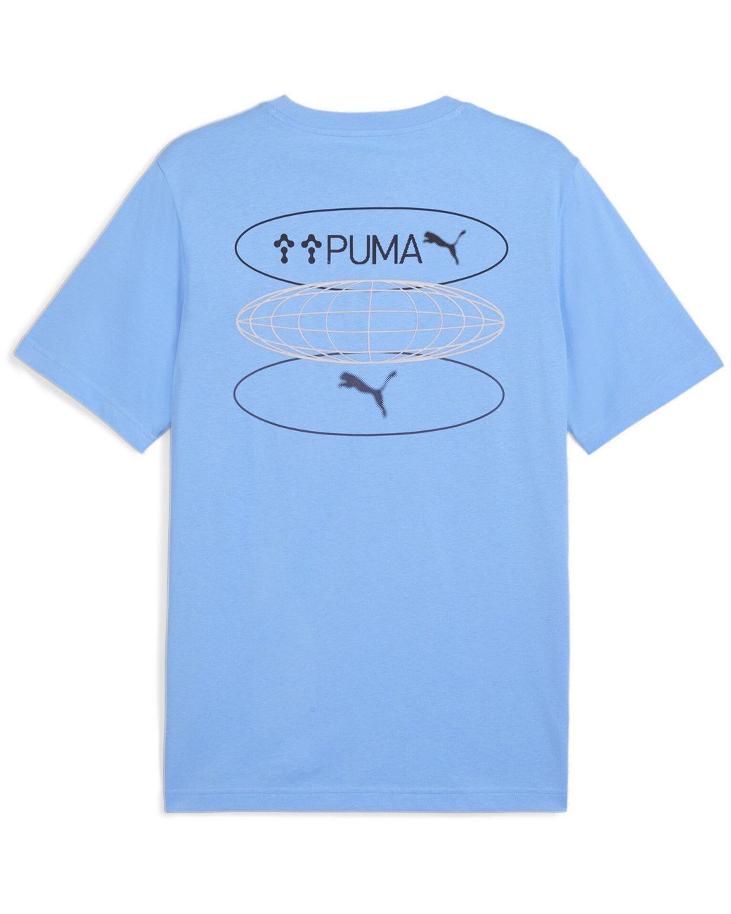 PUMA Blue Regular Fit T-Shirt for men