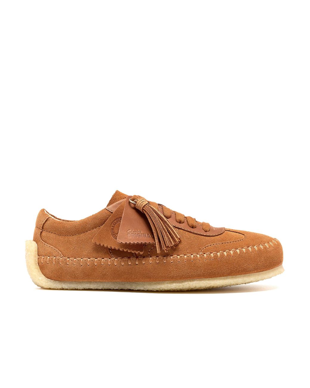 Clarks Brown Tor Low Suede Low-Top Trainers