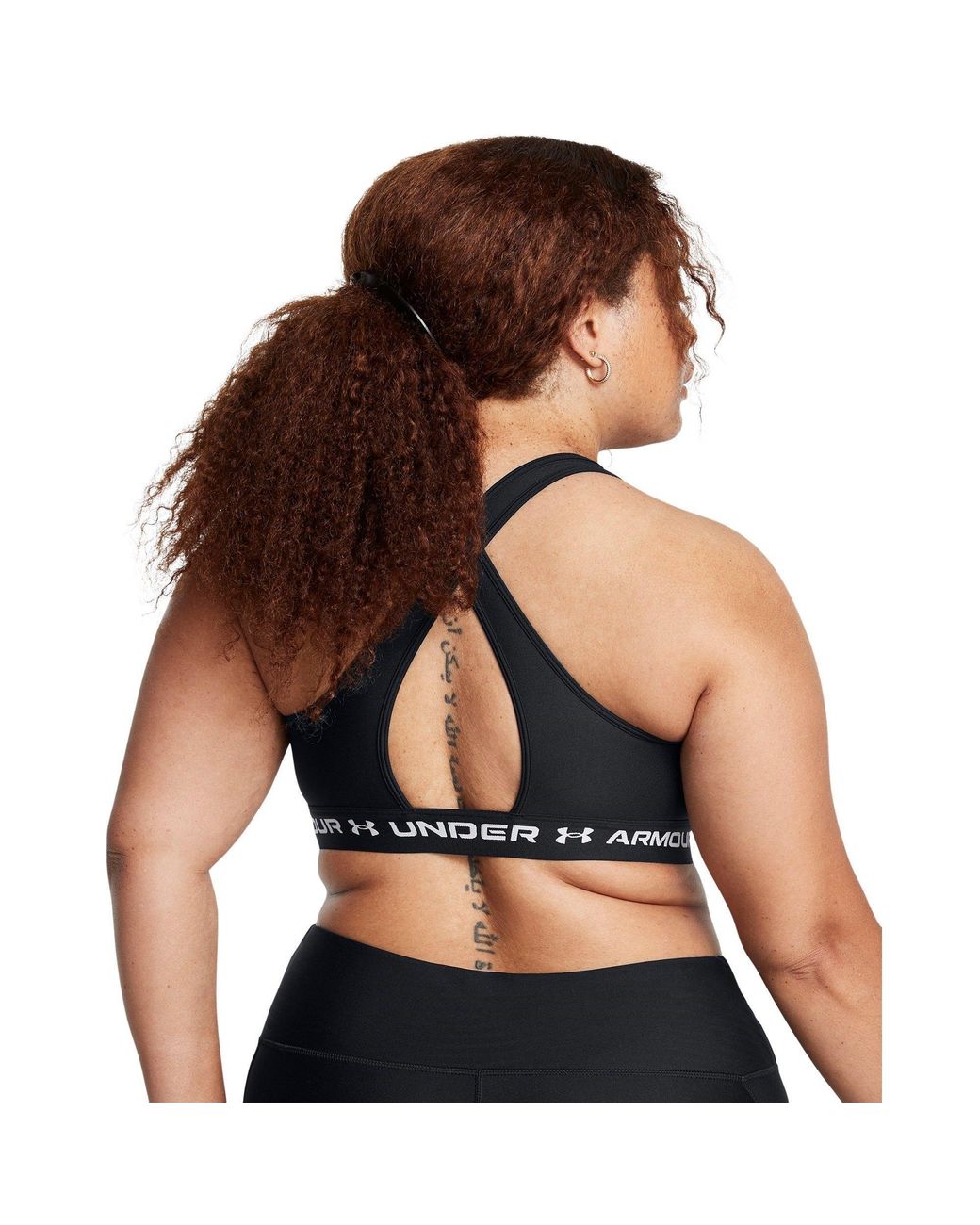 Under Armour Black Crossback Medium Impact Sports Bra