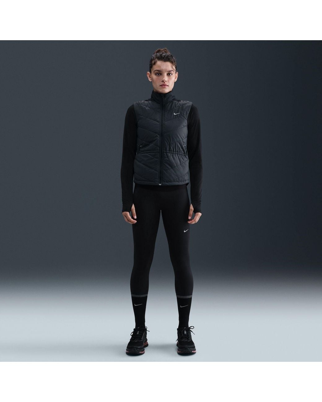 Nike Black Performance Running Vest