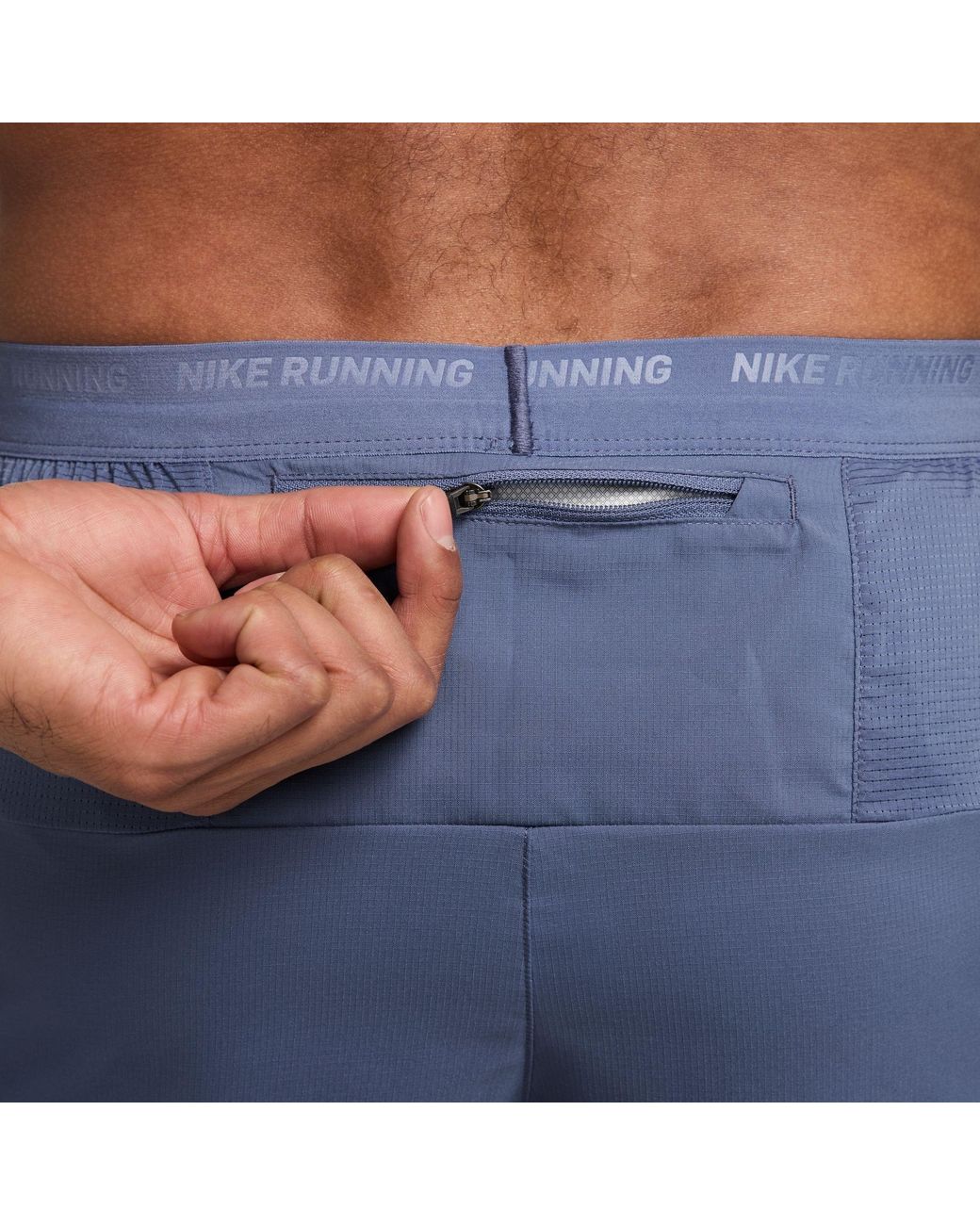 Nike Blue Dri Fit 5 Brief Lined Running Shorts for men