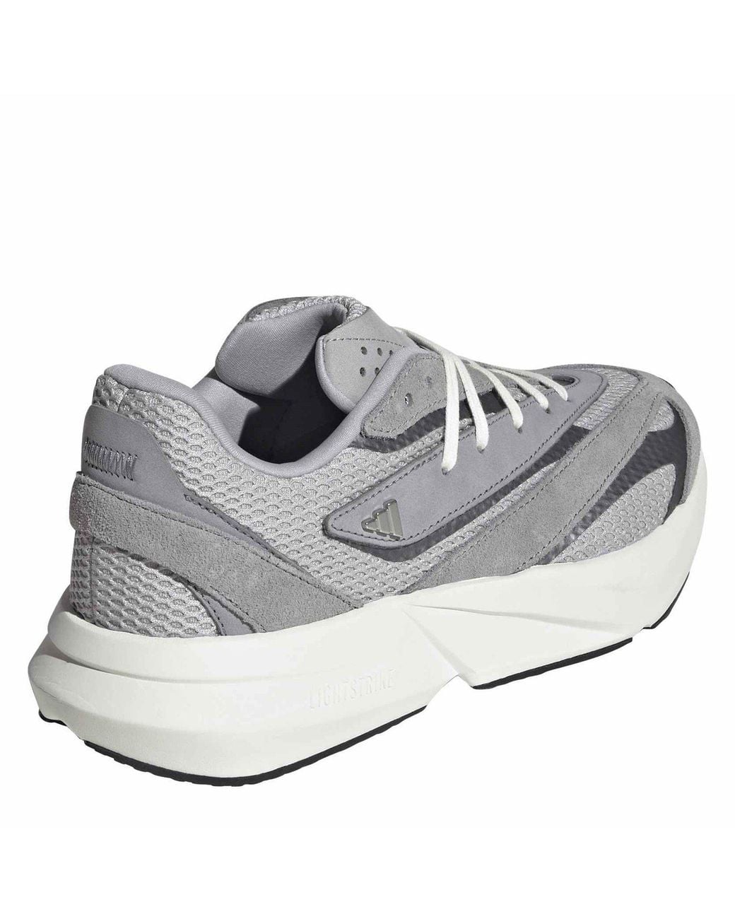 Adidas Gray Lightblaze Road Running Shoes for men
