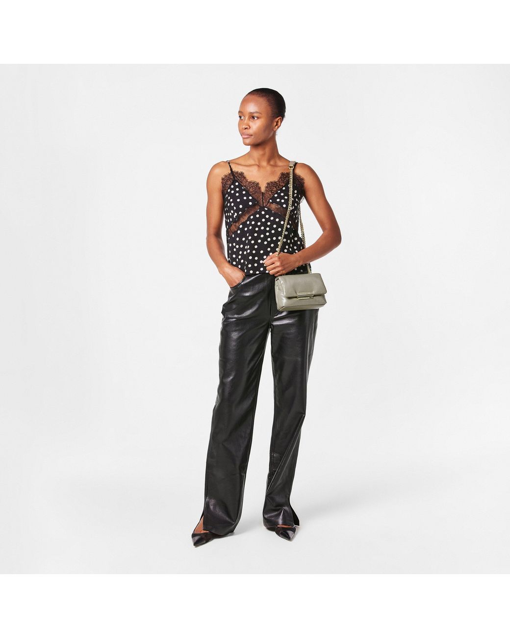 ARMANI EXCHANGE Metallic Mini Crossbody Bag