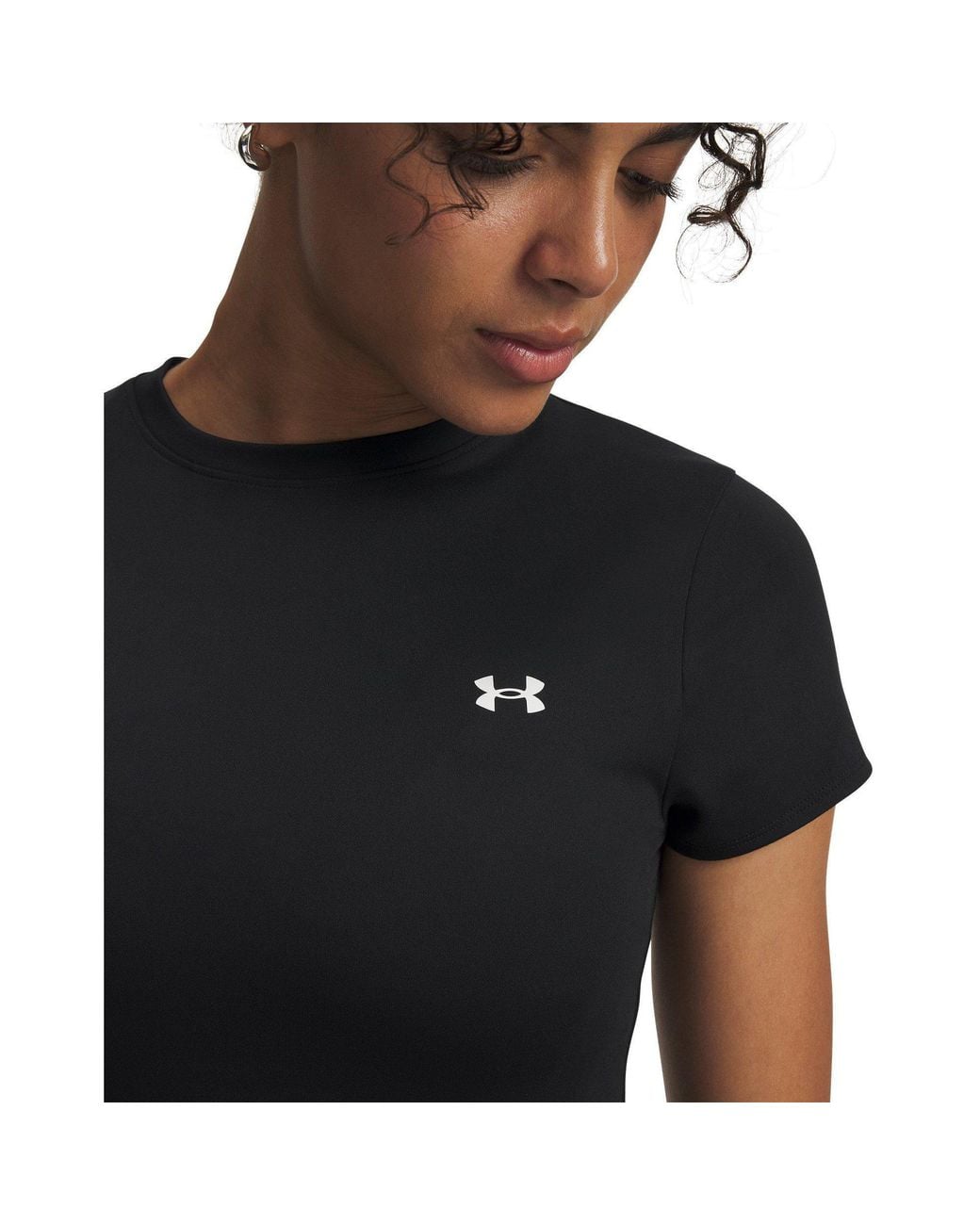 Under Armour Black Motion Short Sleeve Performance Gym Top