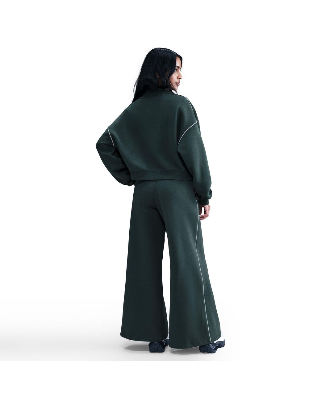 Nike Green Speed Fleece Solid Patterned Joggers
