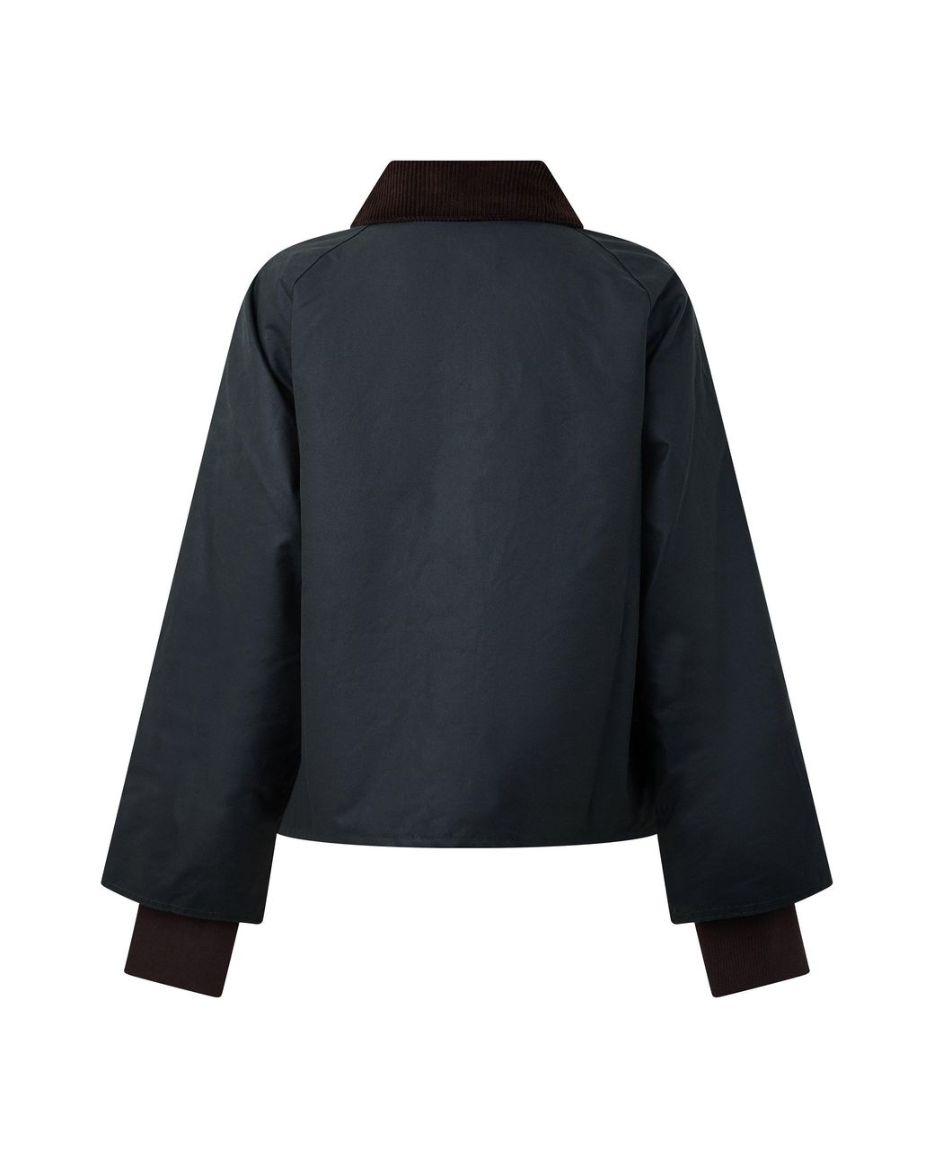 Barbour Black Arlene Cotton Long Sleeve Full Zip Wax Jacket