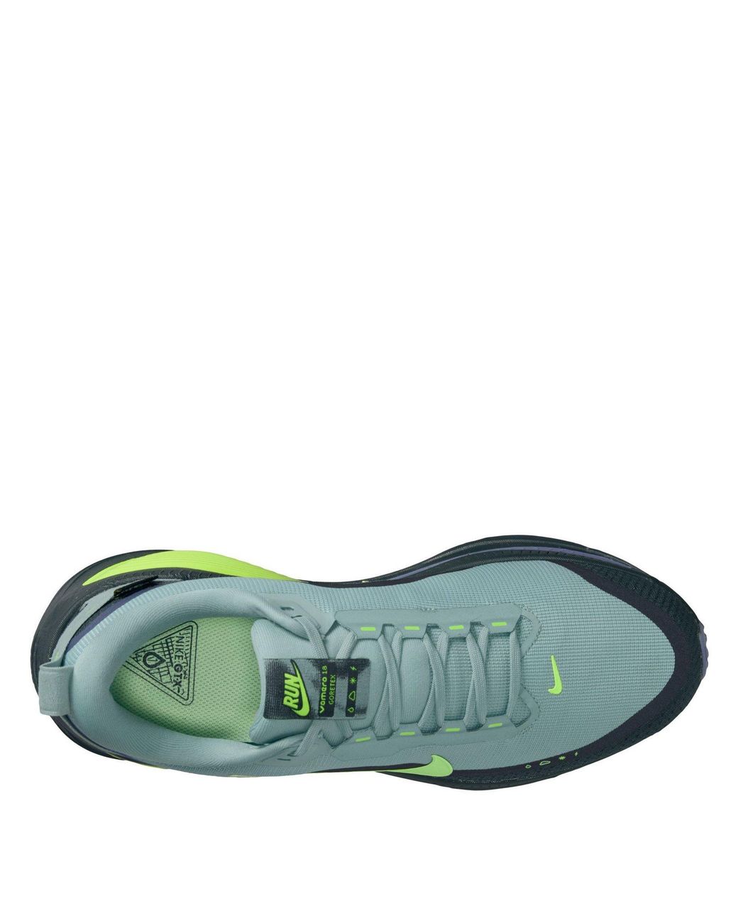 Nike Green Vomero 18 Gore-Tex Waterproof Road Running Shoes With Reflective Accents for men