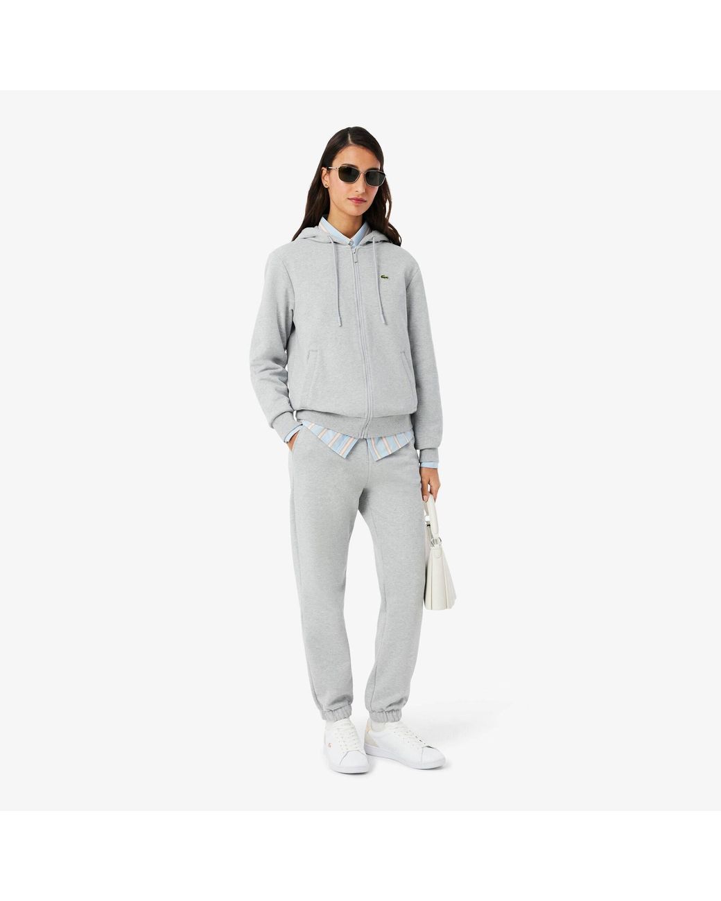 Lacoste White Low-Top Trainers