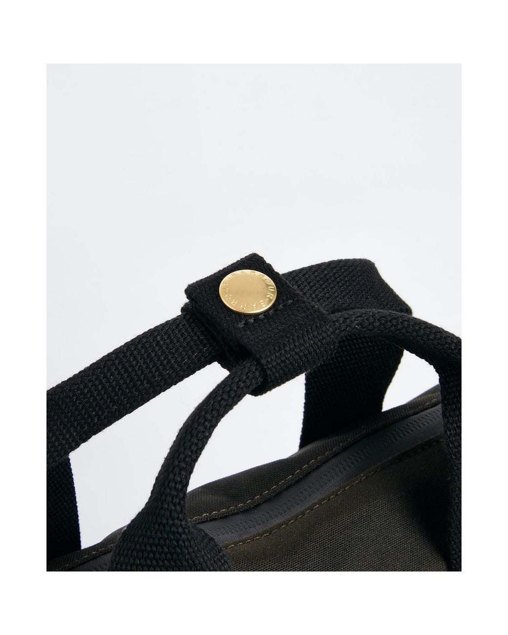 Barbour Black Field Waxed Backpack