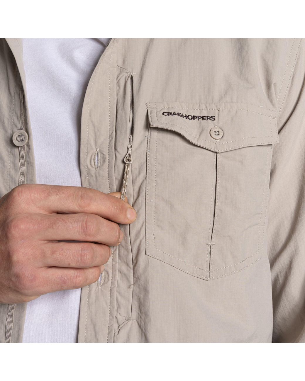 Craghoppers Brown Nosilife Adventure Iii Quick-Drying Shirt for men