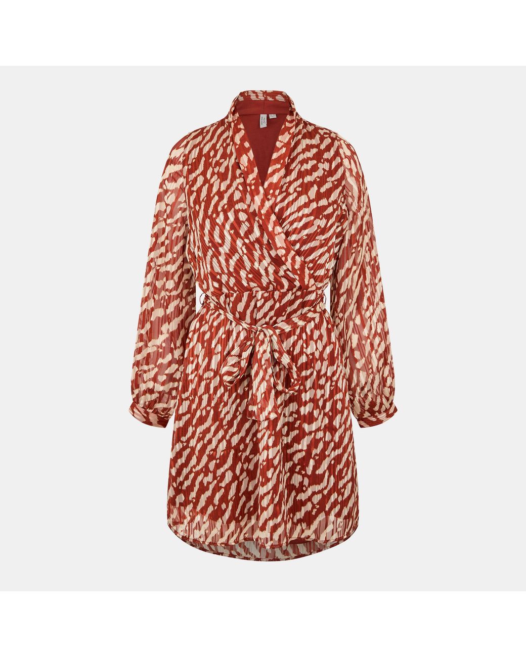 Vero Moda Red Patterned Wrap Dress