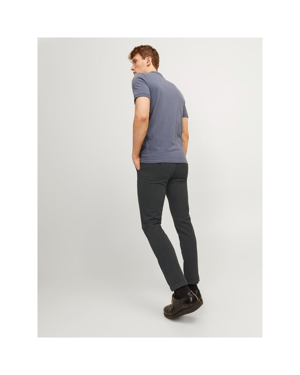 Jack & Jones Gray Connor Chino Trouser for men