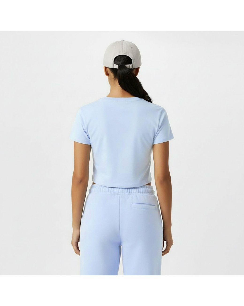 Jack Wills Blue Cropped Baby Tee Ladies